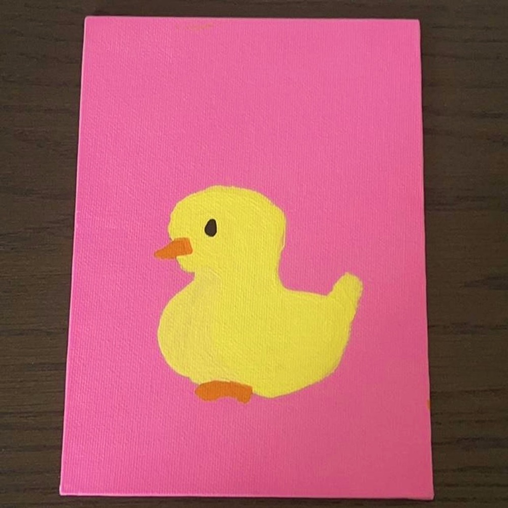 handmade cute duck painting
